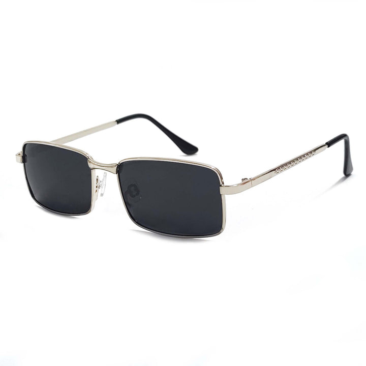 Herre moteriktig rektangulær solbrille Luvikno