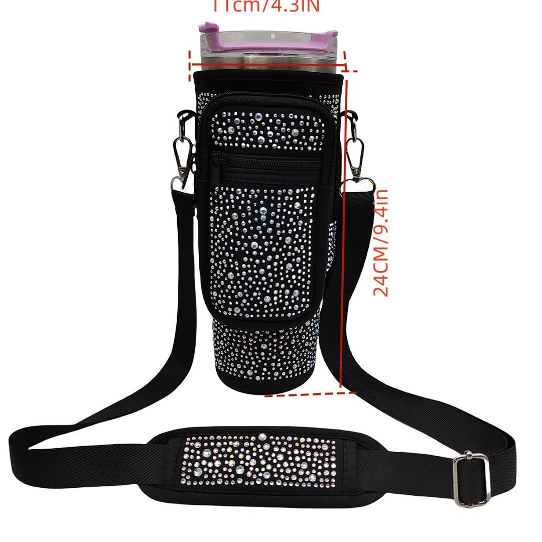 Dame Drikkeflaske Cover med glitrende Rhinestones Luvikno