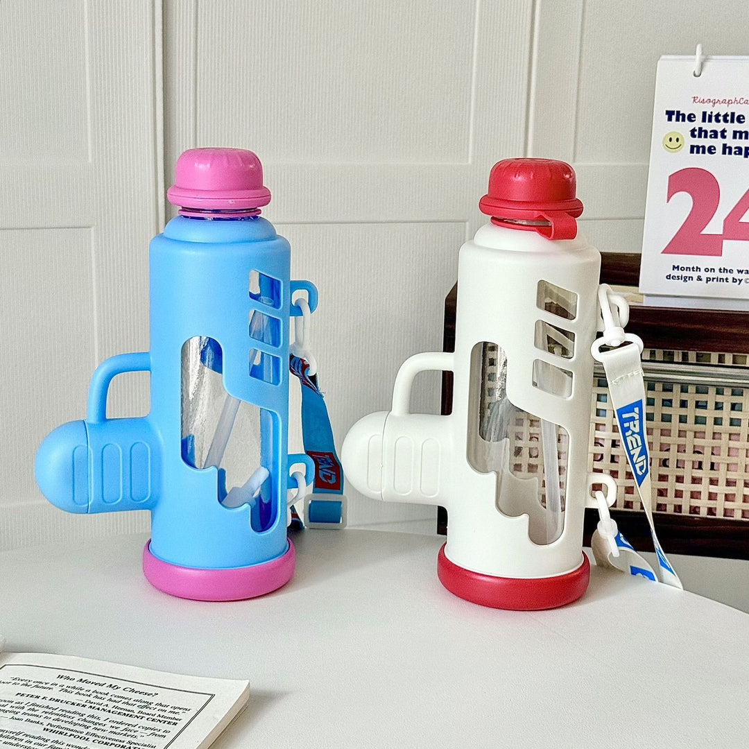 Damen Trendige Wasserflasche mit innovativem Design und praktischem Tragegriff Luvikno