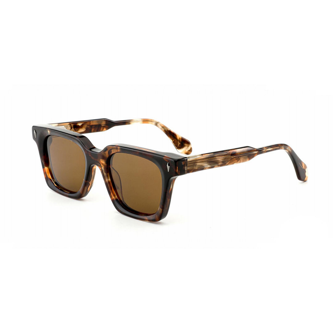 Dame klassisk kvadratisk solbrille med robust ramme og UV-beskyttelse Luvikno