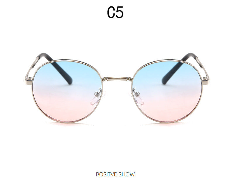 Dame moteriktig solbrille med speilet fargegradient Luvikno