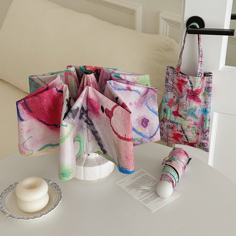 Damer Faltbar Designerveske med kreativt kunstmotiv Luvikno