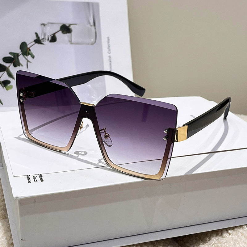 Dames oversized solbriller i moderne design med UV-beskyttelse Luvikno