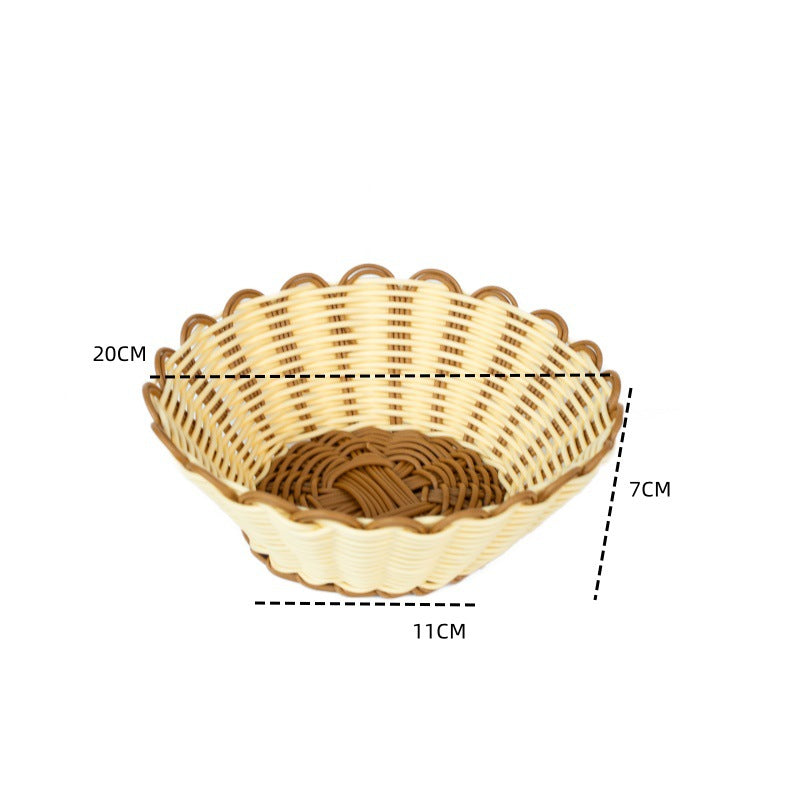 Dame estetisk fruktskål med scalloped design Luvikno