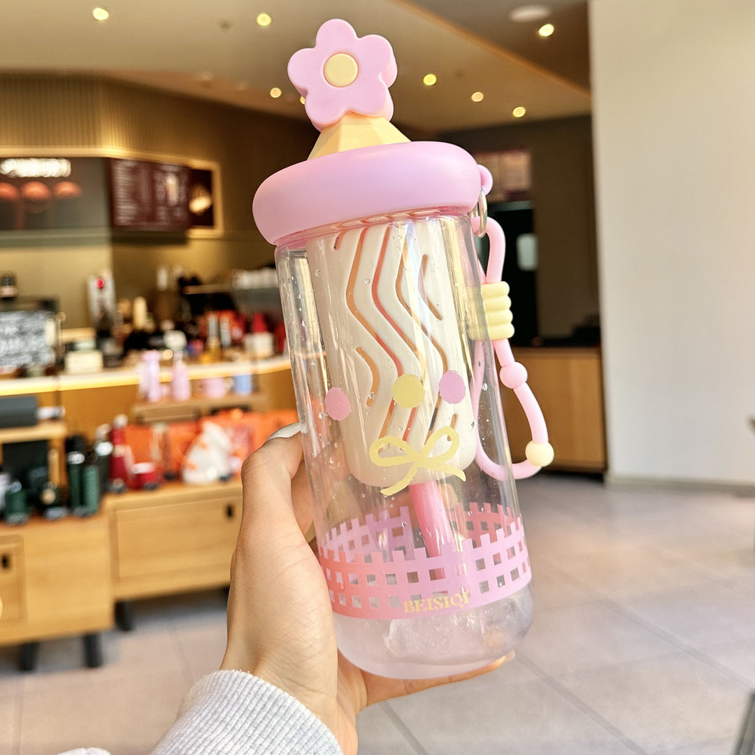 Unisex Drikkebecher med motiver og siliklokk Luvikno