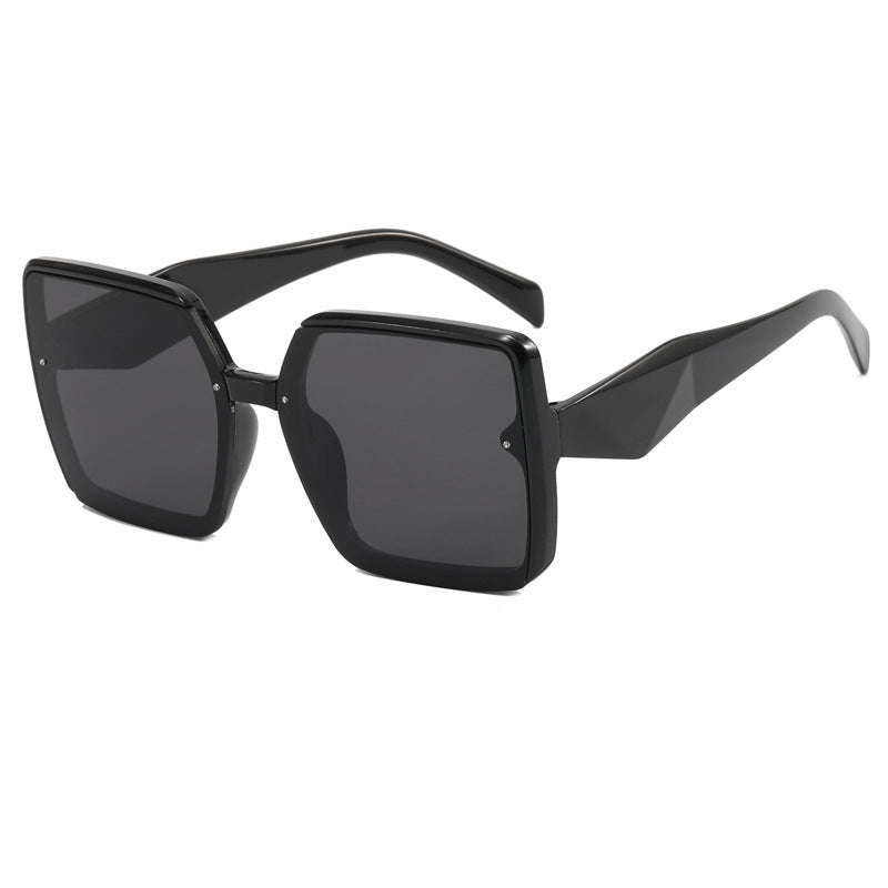 Dame overdimensjonert kvadratisk solbrille Luvikno