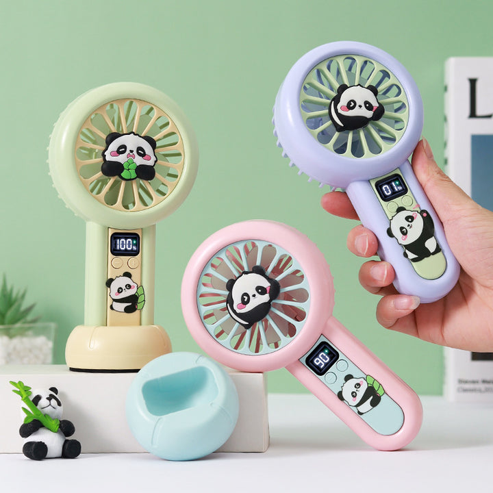 Unisex Bærbar Mini-vifte med LED-skjerm Luvikno
