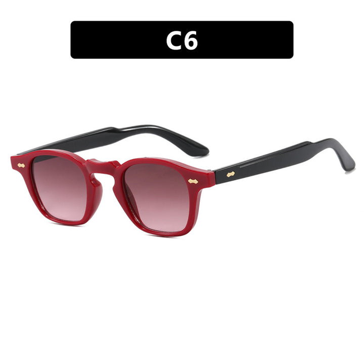 Dame geometrisk solbrille med beskyttende UV-filter og moderne design Luvikno