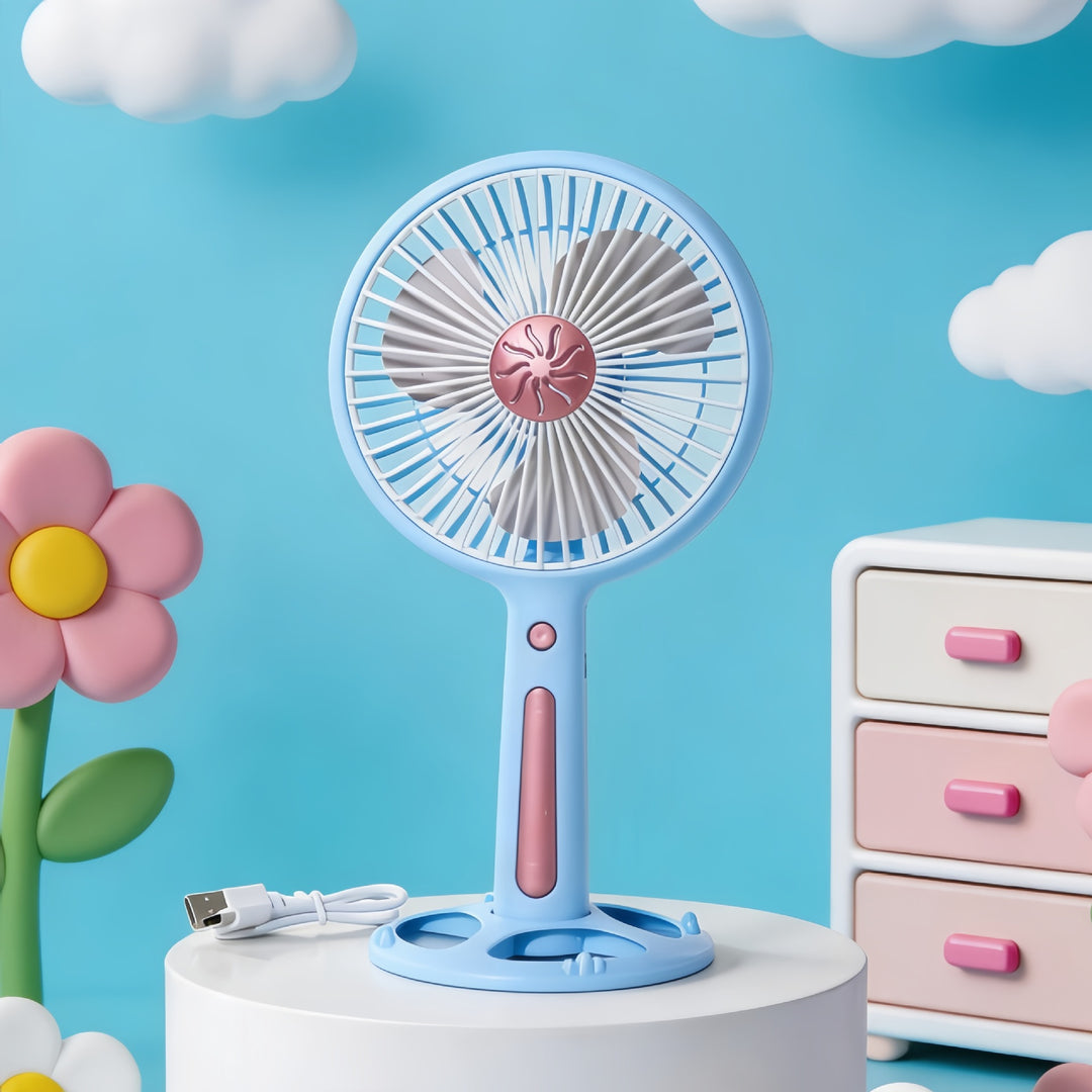 Dame Bærbar Mini-Ventilator med kreativt Dyredesign Luvikno