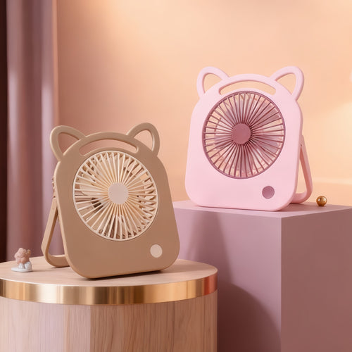 Dame bærbar mini-håndvifte med dyre-design Luvikno