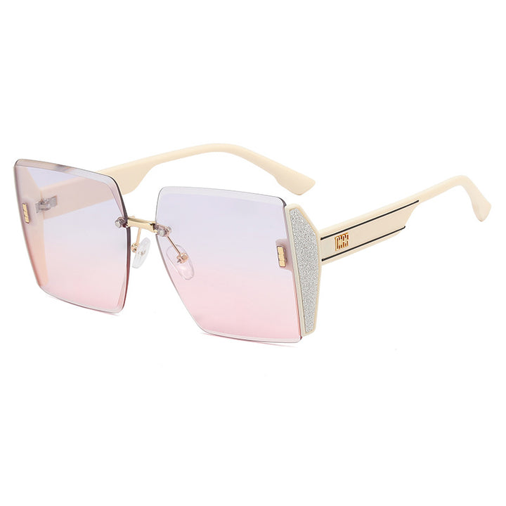Dame Oversized Glamour Solbrille Luvikno