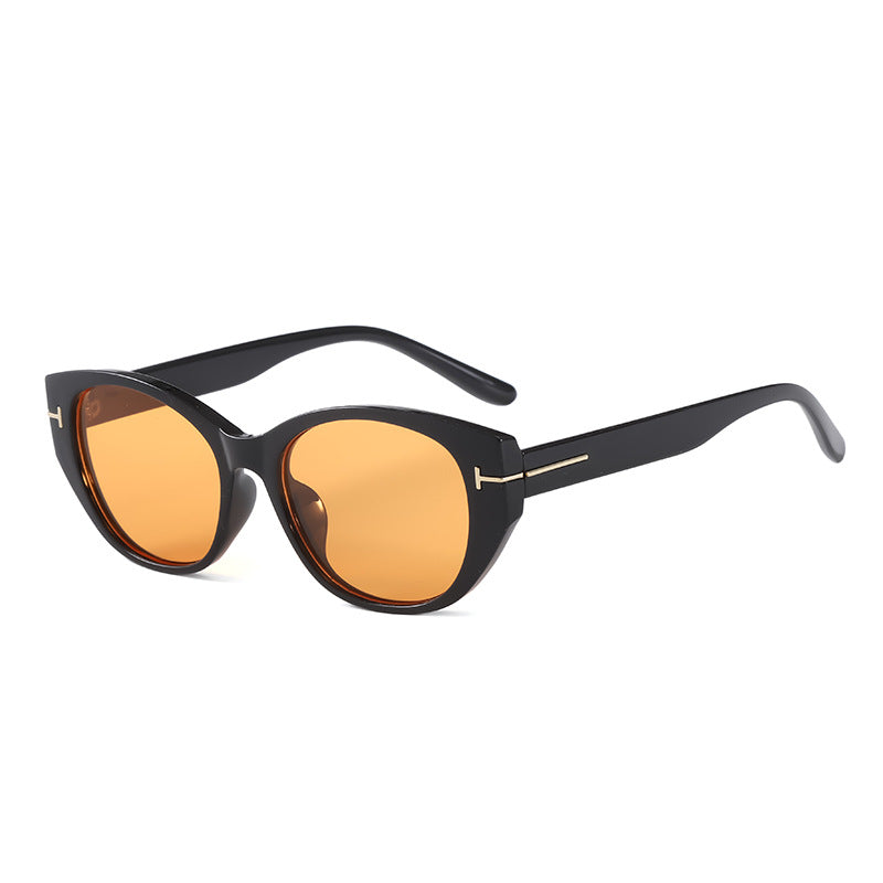 Damer Cat-Eye solbriller med elegant ramme og beskyttende UV-filter Luvikno