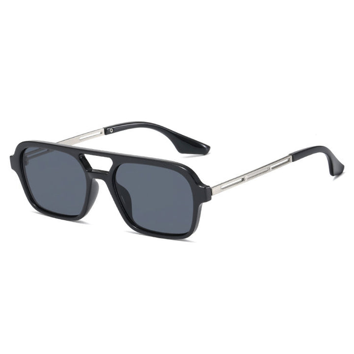 Dame designer solbrille med blå linser Luvikno