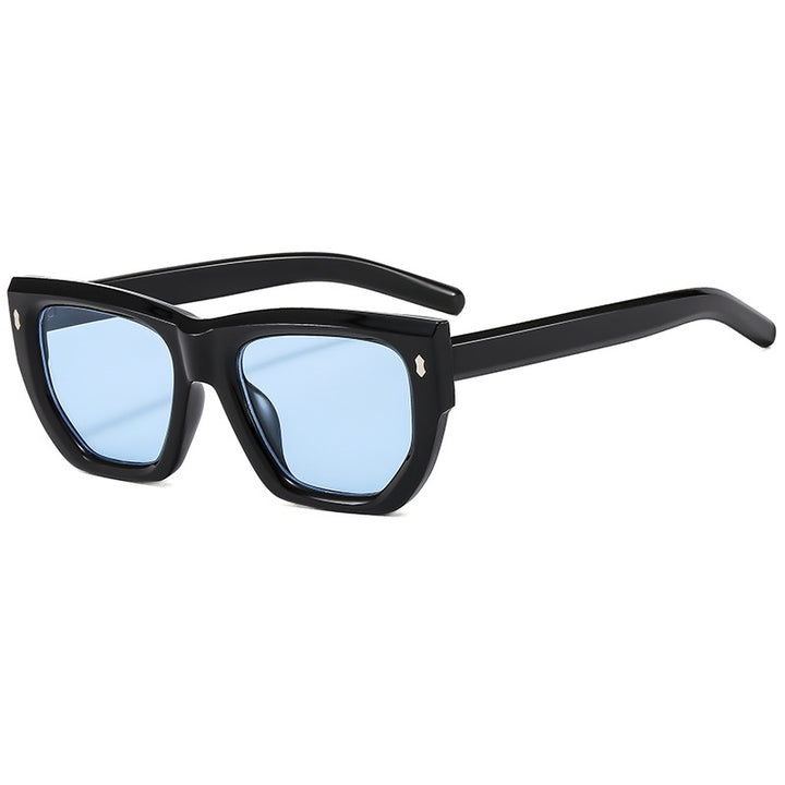 Dame Designer-solbrille med moderne geometrisk ramme og UV-beskyttelse Luvikno