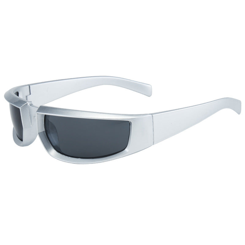 Dame Sporty solbriller med stilige, solide rammer og UV-beskyttelse Luvikno
