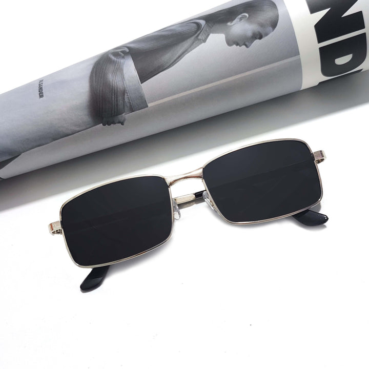 Herre moteriktig rektangulær solbrille Luvikno