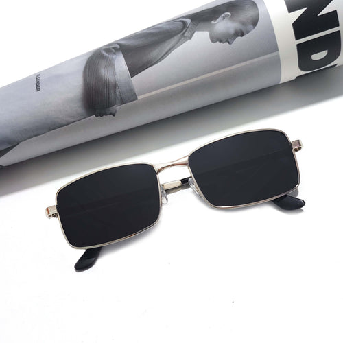 Herre moteriktig rektangulær solbrille Luvikno