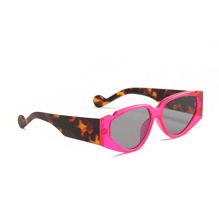 Dame Fashion-solbrille med innovativ ramme og beskyttende UV-beskyttelse Luvikno