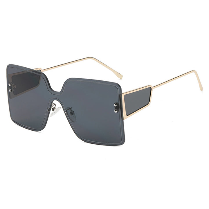 Dame oversized Geometrisk Solbrille Luvikno