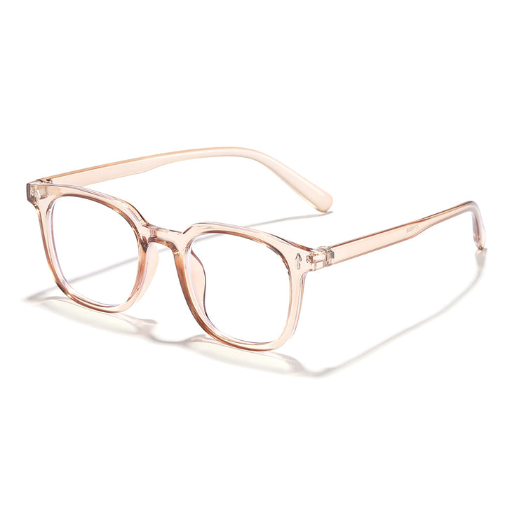 Damer fashionable solbriller med transparent ramme og UV-beskyttelse Luvikno