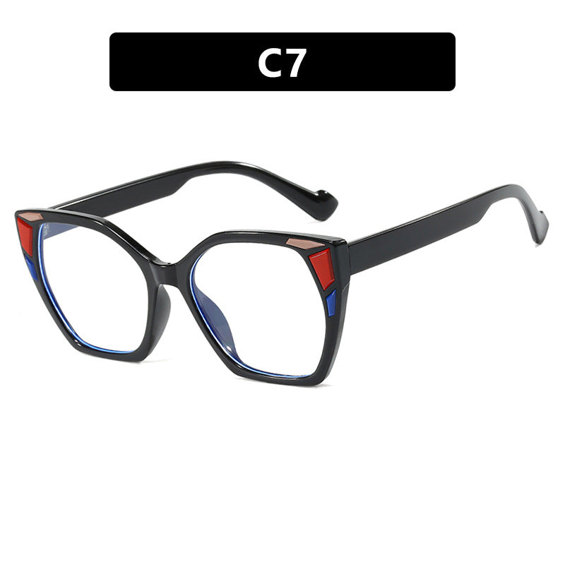 Dame moteriktig geometrisk designerbrille Luvikno
