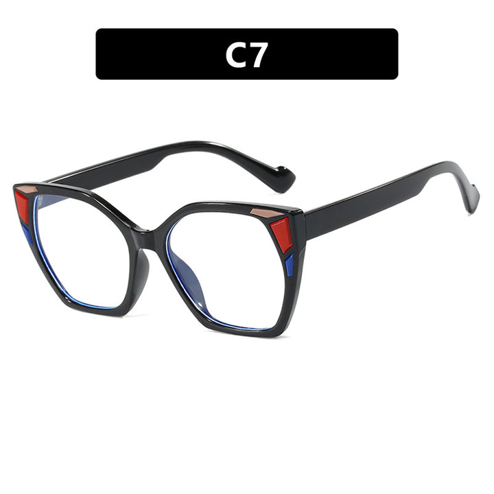 Dame moteriktig geometrisk designerbrille Luvikno