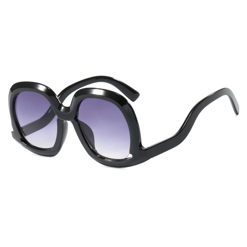 Dame oversized solbrille med moderne design Luvikno