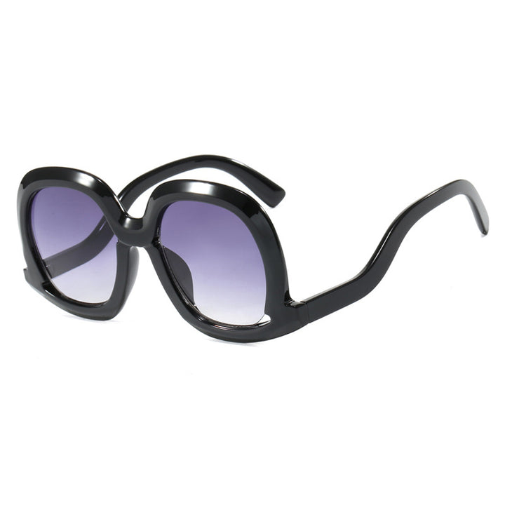 Dame oversized solbrille med moderne design Luvikno