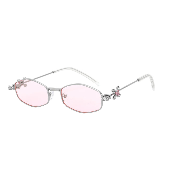 Dame Designer-solbrille med elegant smykkeinnramming Luvikno