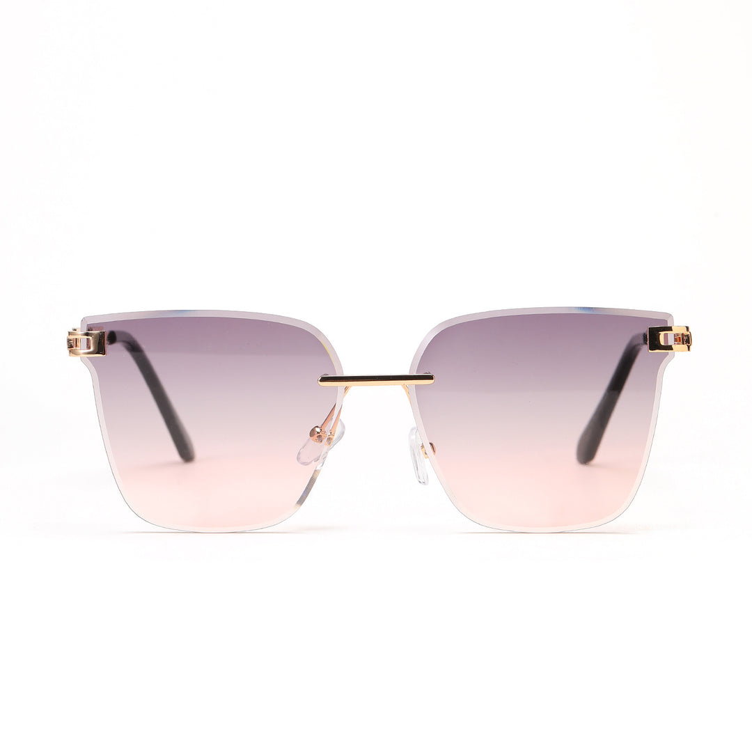 Dame moterøkt solbrille med filigranramme og UV-beskyttelse Luvikno
