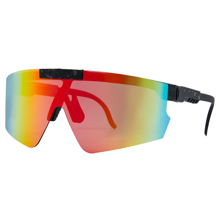 Dame Sport-solbrille i moderne design med store glass Luvikno