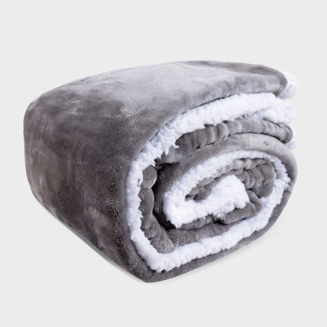 Dame plysj teppe med dobbel fleece Luvikno