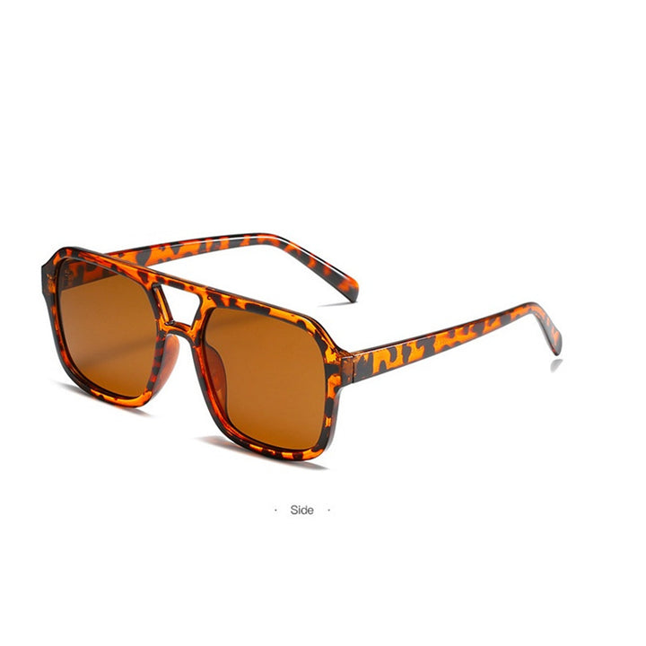 Dame modische Oversized-solbrille med iøynefallende mønster Luvikno
