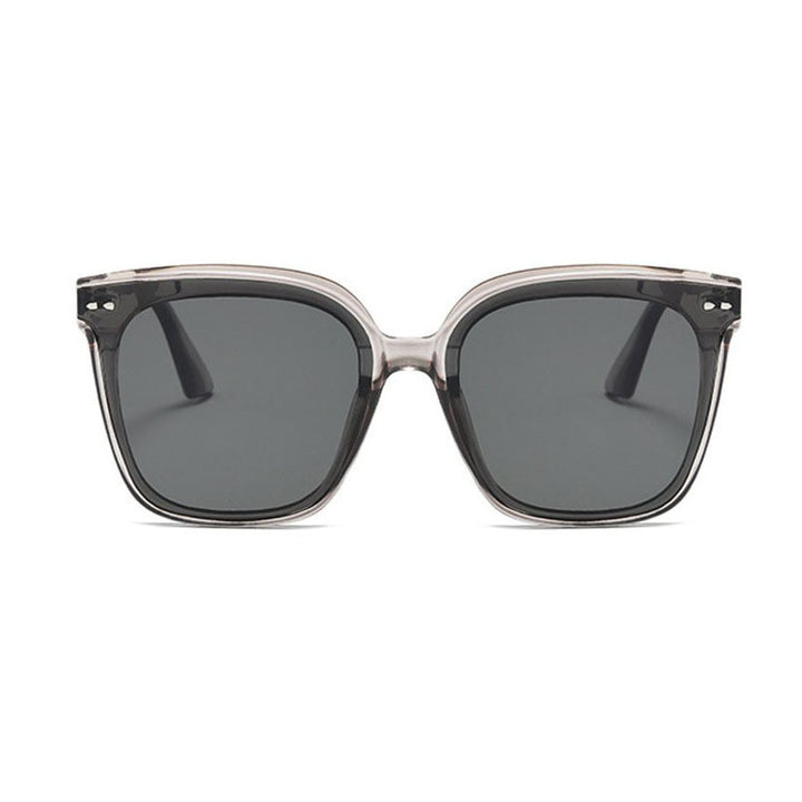 Dame oversized solbrille med moderne, kontrasterende design Luvikno