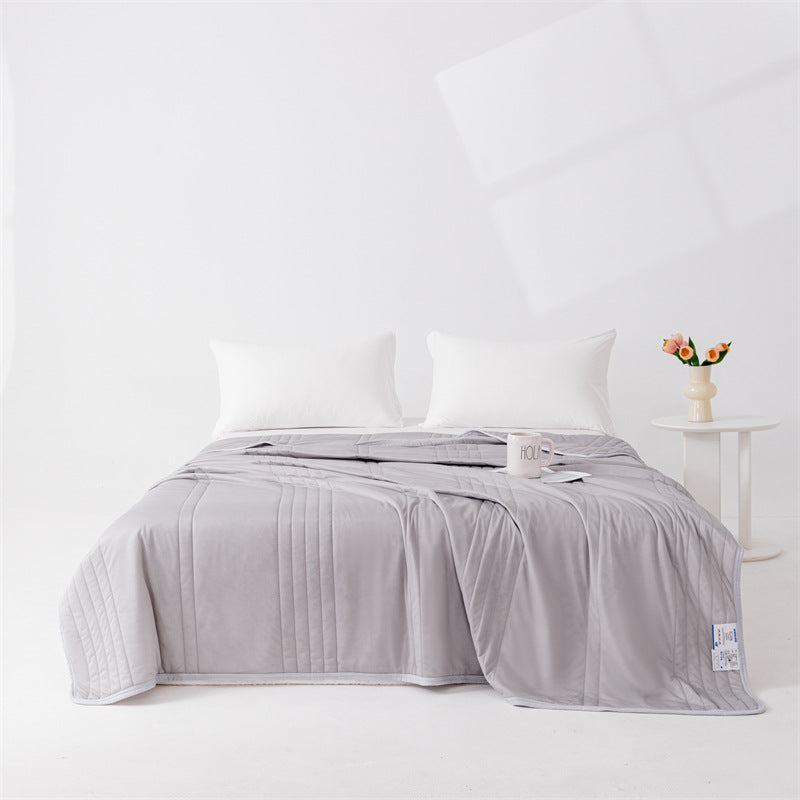 Cooling Ice Silk Summer Blanket – Lightweight, Washable, Soft Quilt for Babies & Adults | Luvikno