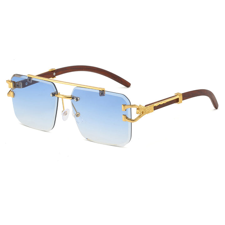 Dame eksklusiv designer-solbrille med luksuriøse detaljer Luvikno