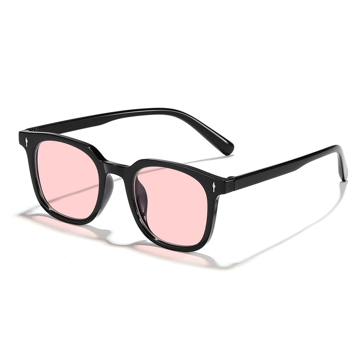 Damer fashionable solbriller med transparent ramme og UV-beskyttelse Luvikno