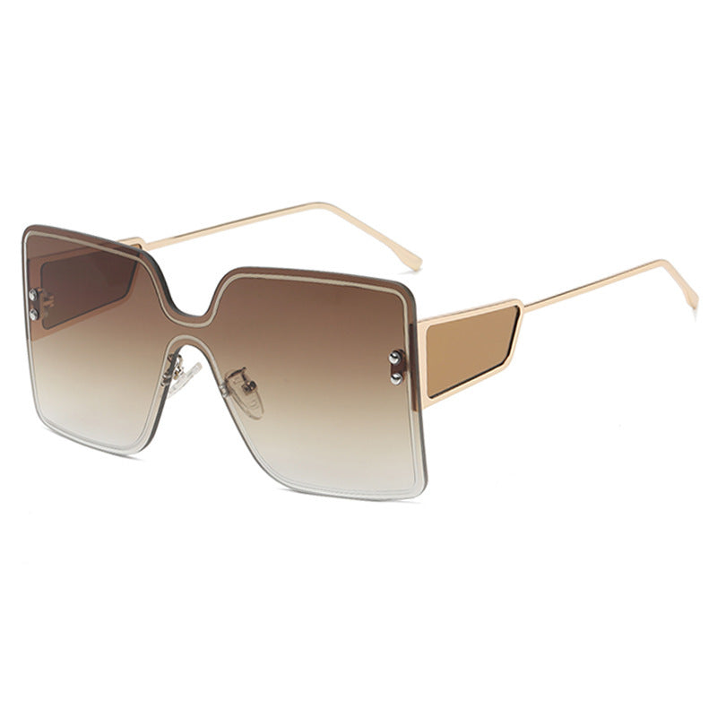 Dame oversized Geometrisk Solbrille Luvikno