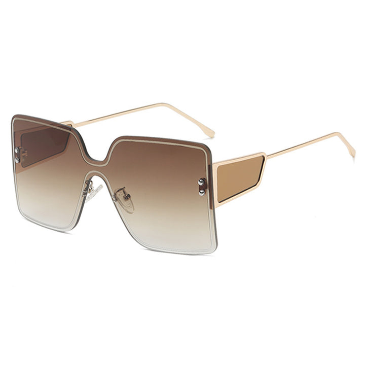 Dame oversized Geometrisk Solbrille Luvikno