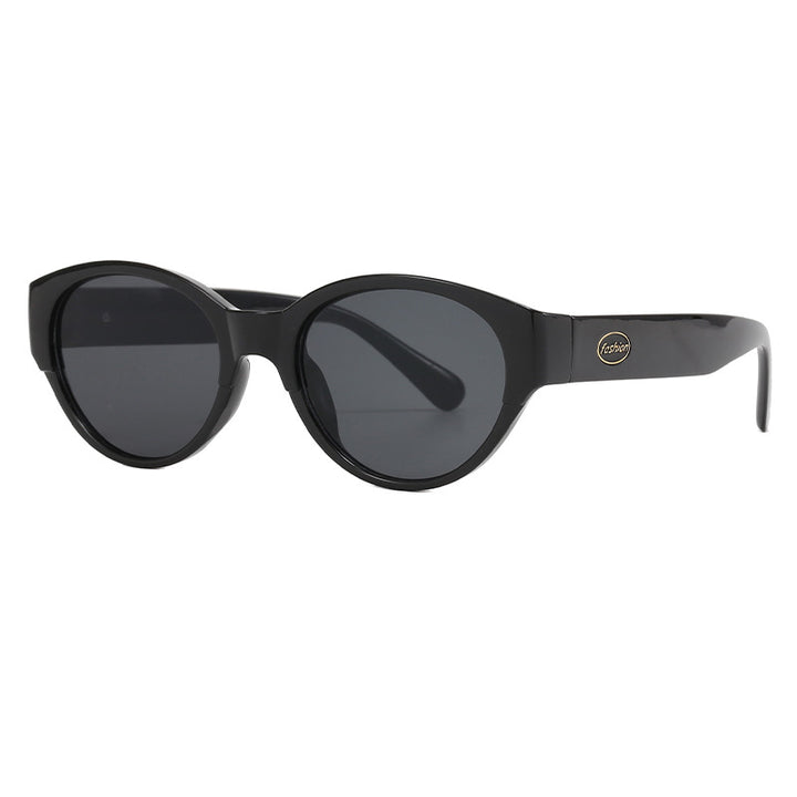 Dame Cat-Eye solbriller med eksotisk design og robust ramme Luvikno