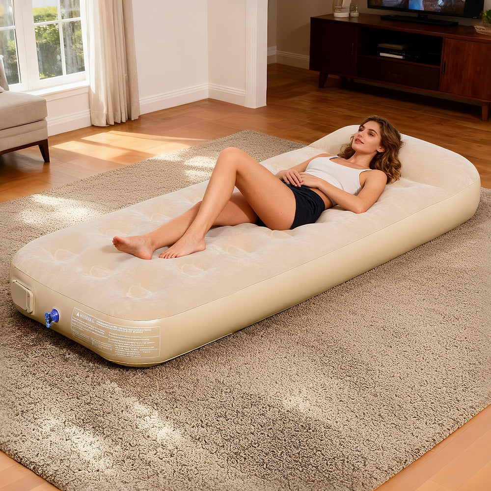 Dame Inflatable Comfort Mattress med Ergonomisk Hode Støtte Luvikno