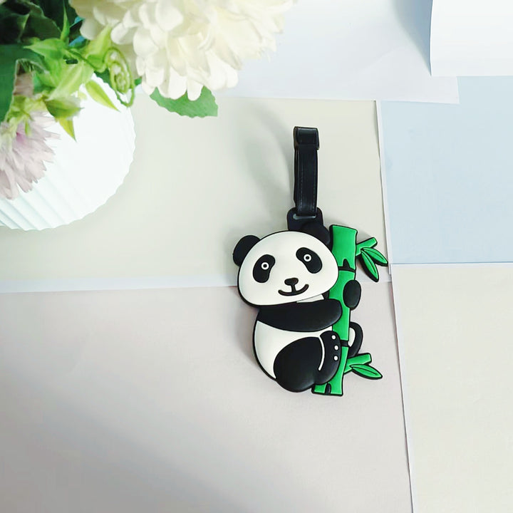 Unisex bagasjelapp i søtt pandadesign Luvikno