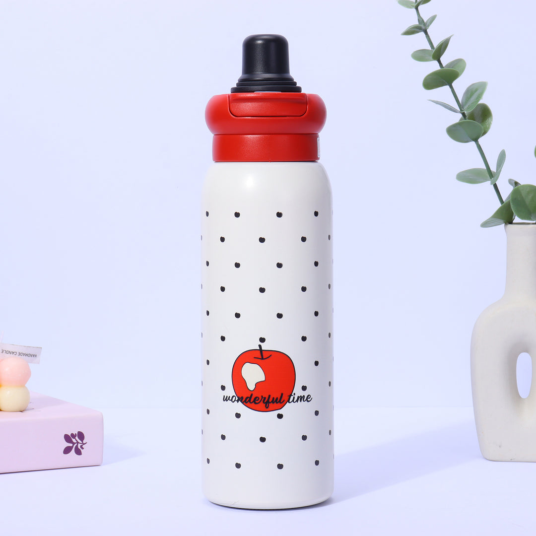 Dame Termo-Drikke flaske med rutsjefritt grep og uvanlig design Luvikno