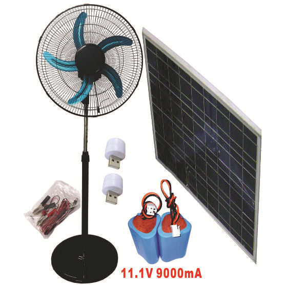 Unisex Solarbattery Drejeskivevifte fra Luvikno