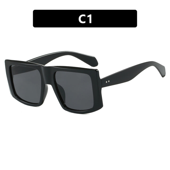 Dame kvadratisk solbrille med robust plastinnfatning og beskyttende UV-filter Luvikno