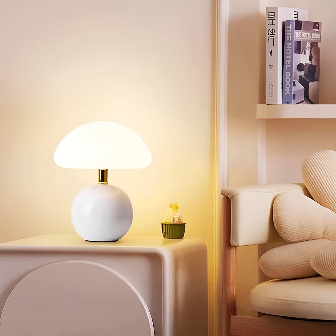 Luvikno | Elegant Sjampinjong LED Lampe – Varmt Lys & Luksuriøs Atmosfære