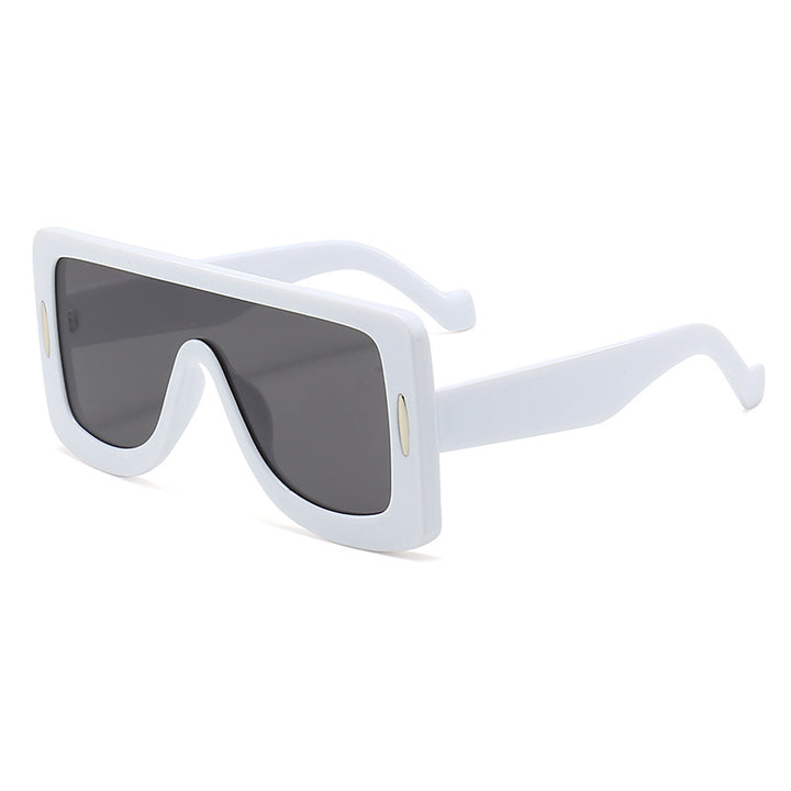 Dame oversized solbriller i moderne Bauhaus-stil Luvikno