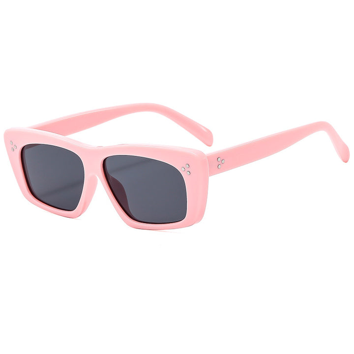 Dame kvadratisk solbrille med moderne design og polariserende linser Luvikno