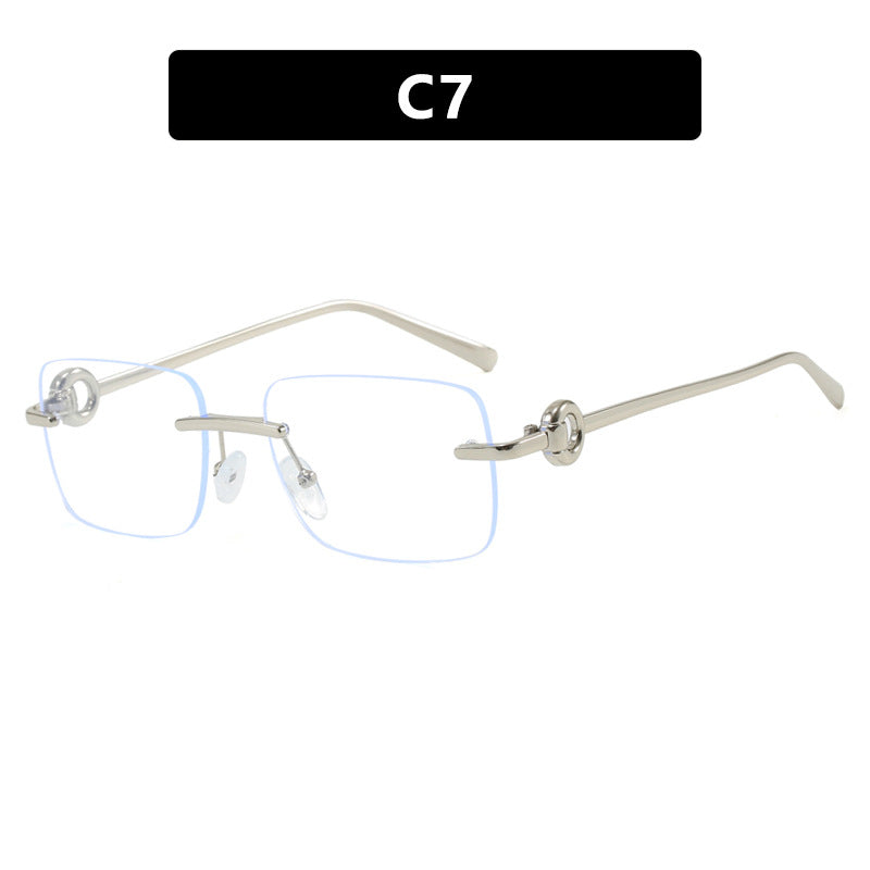 Dame fashionable geometrisk brille Luvikno