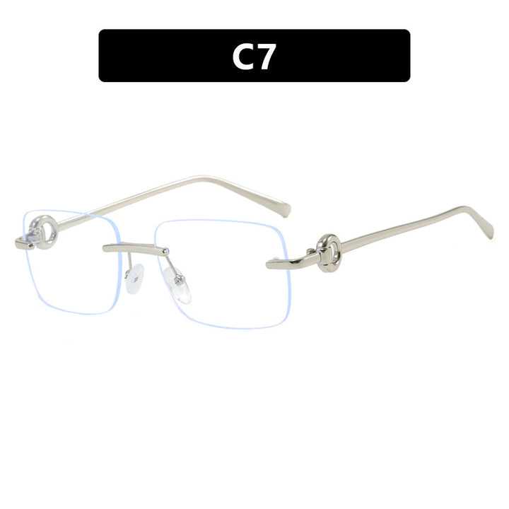 Dame fashionable geometrisk brille Luvikno
